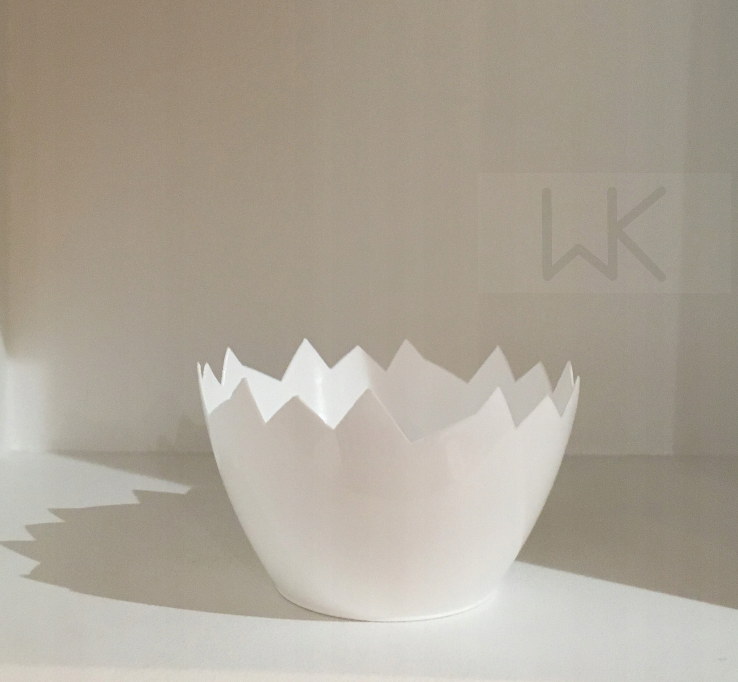 

Skorupka 12 cm osłonka doniczka wielkanocna biały