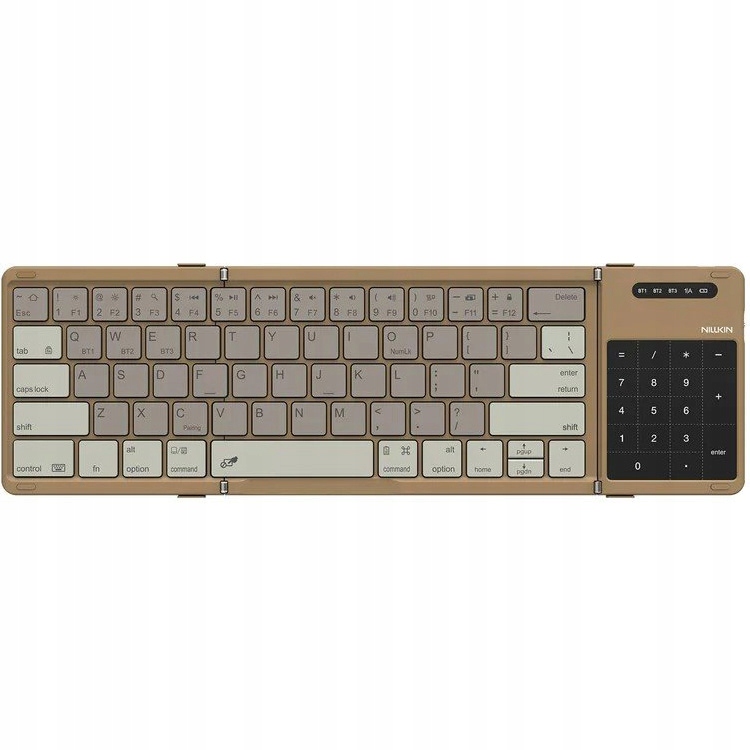 Nillkin Cube Pocket Keyboard Qwerty skládací klávesnice Bt touchpad Khaki