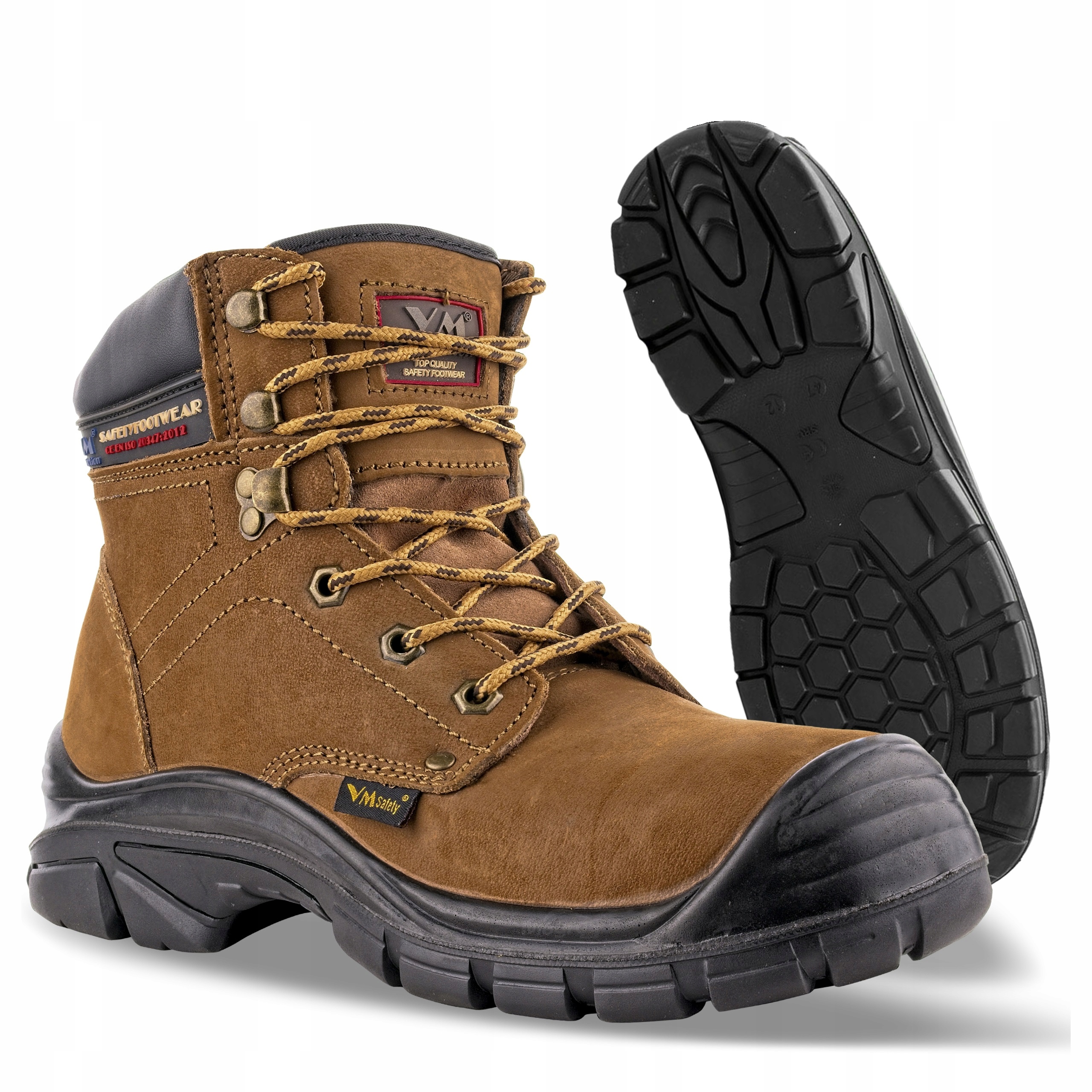 Taktické boty Pánské vojenské trekové kožené boty VM Vaduz O1 39