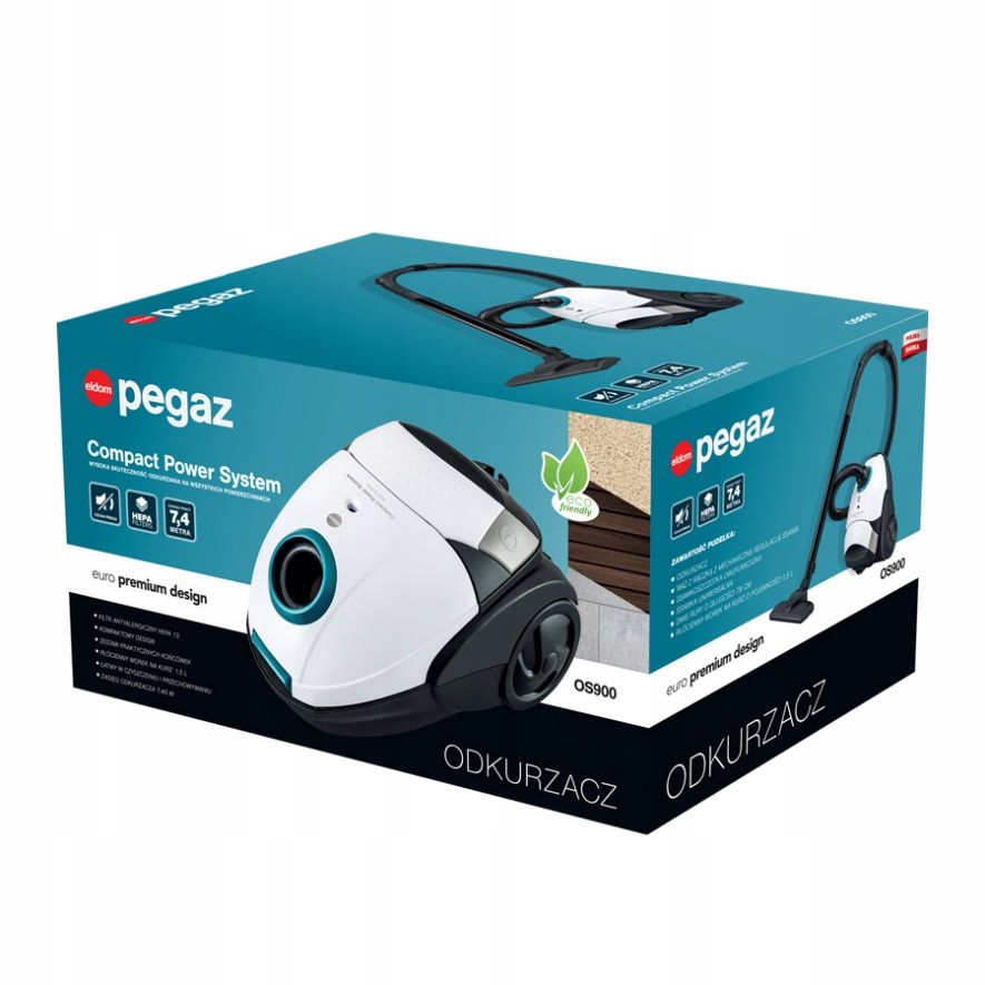 ODKURZACZ WORKOWY ELDOM OS900 PEGAZ HEPA 13 Kod producenta OS900