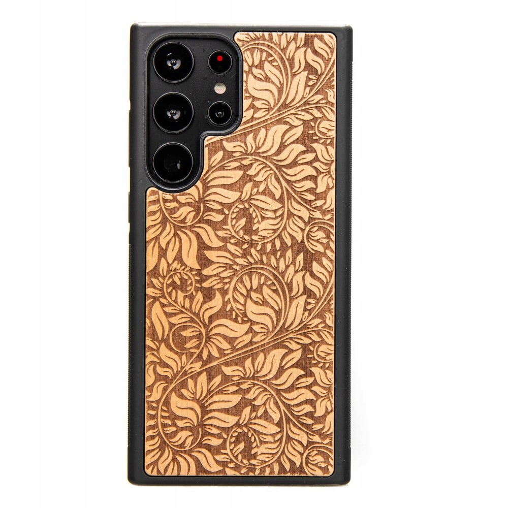 Pouzdro Bewood pro Samsung Galaxy S23 Ultra Jabloňové Listy