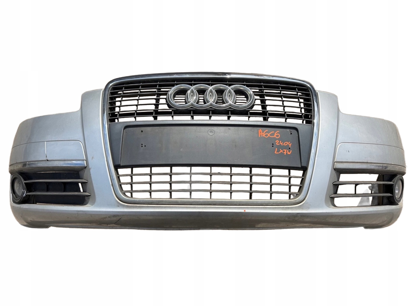 AUDI A6 C6 bumper front front grill LY7W complete
