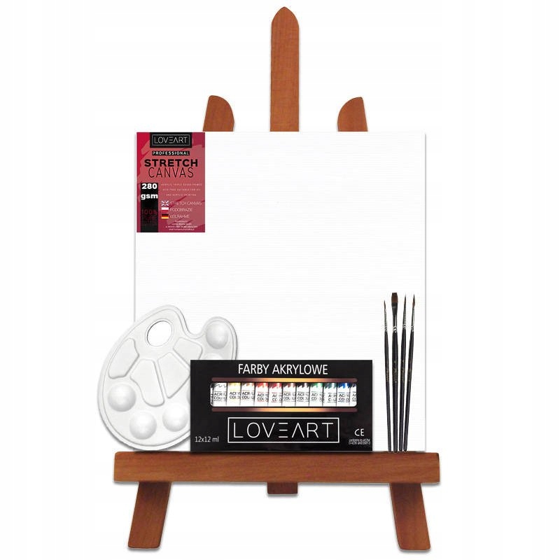 Malířská Sada Stojanem základní prvky