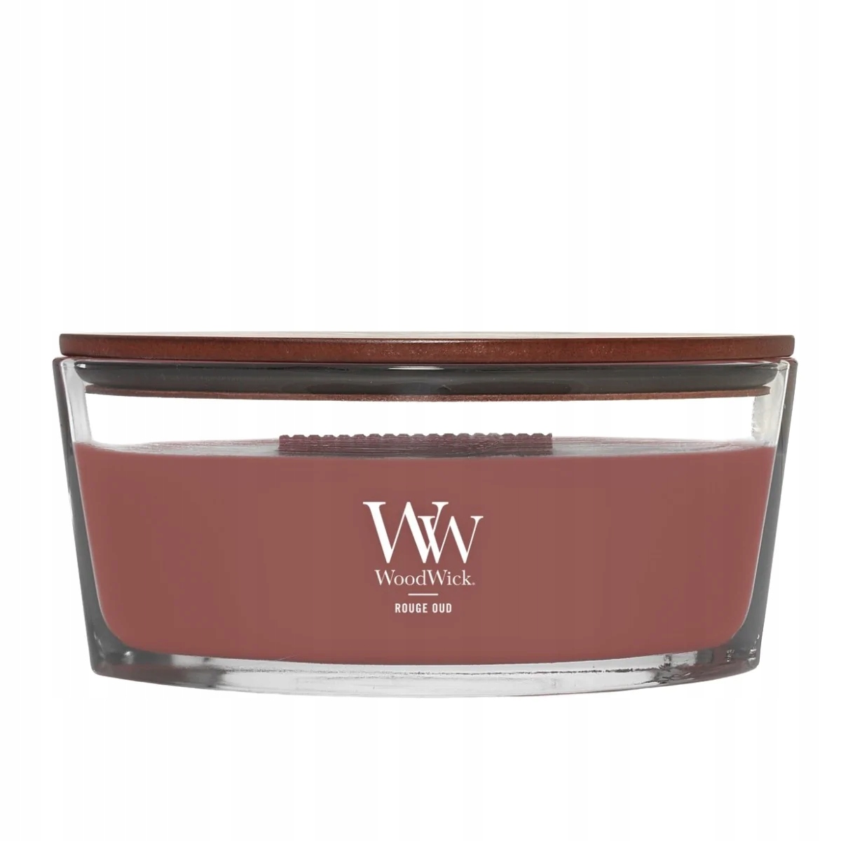 Sójová vonná svíčka Rouge Oud Woodwick Velká loďka Elipsa 453,6 g