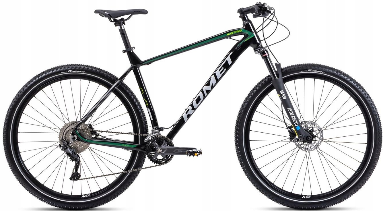 Rower górski męski Romet Mustang M5 29 L(21") czarno-zielony