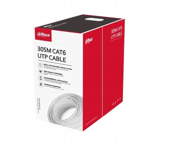Kabel Sieciowy KAT.6 Skrętka Miedź Dahua 100m