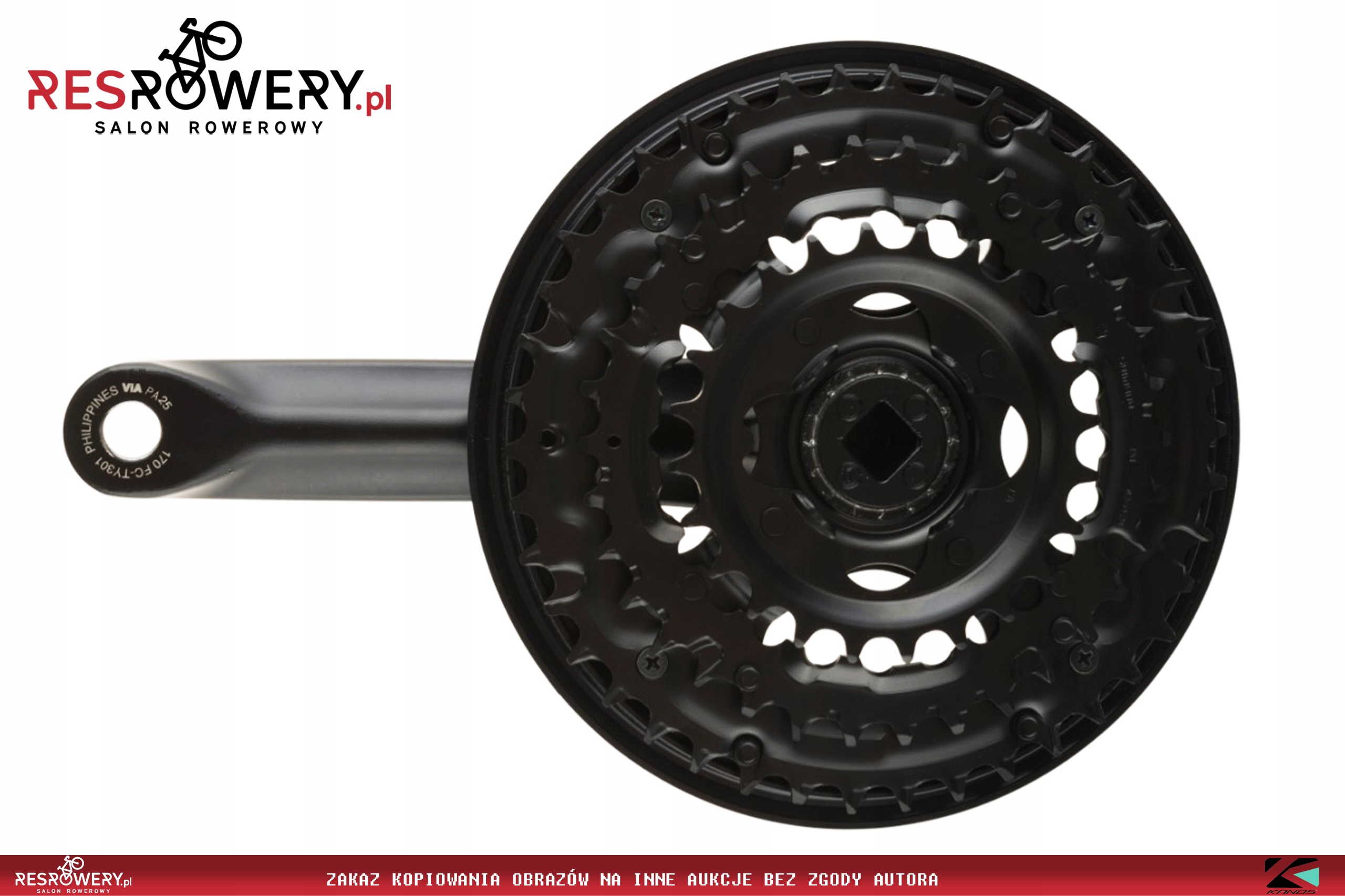 KORBA SHIMANO FC-TY301 ALU 3-rz 48x38x28 L=170mm Model FC-TY301 48/38/28 170