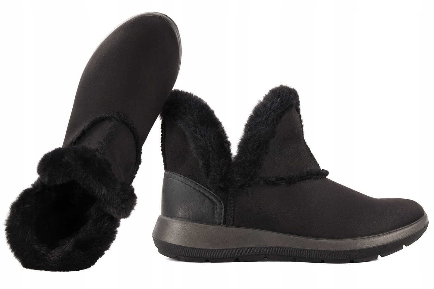 Inblu WG-22 Dámské Kotníkové Boty Zimní Zateplené Boty Černé 37