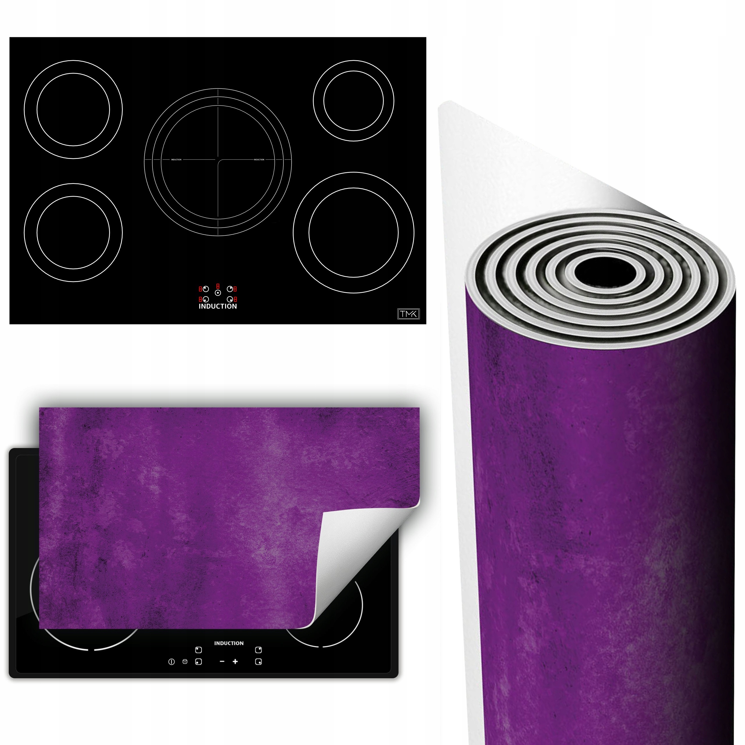 Vinylová Podložka Na Ochranu Kuchyňské Desky 90x52 fialová