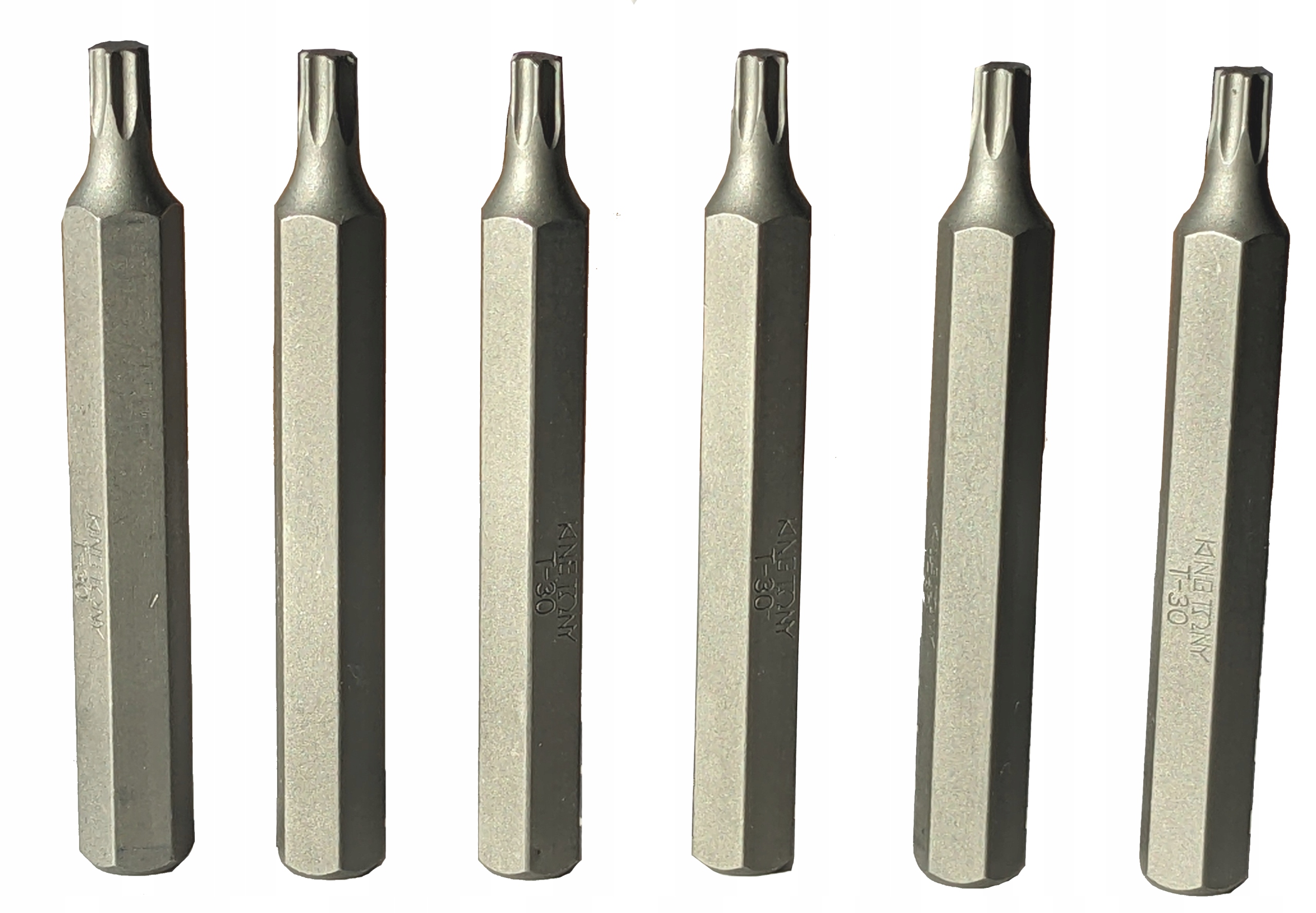 KING TONY BITY TORX T40 x 80mm 6SZT Waga produktu z opakowaniem jednostkowym 1 kg
