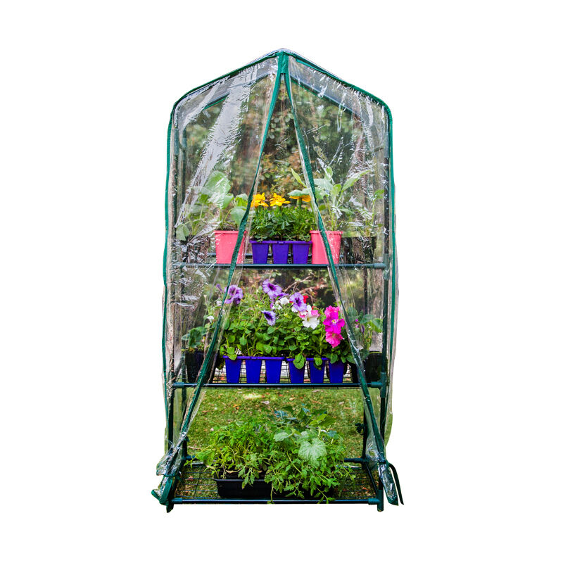 MINI SZKLARNIA OGRODOWA BALKONOWA TUNEL FOLIOWY NA BALKON FOLIA 59x39x126cm Szerokość 0.59 m