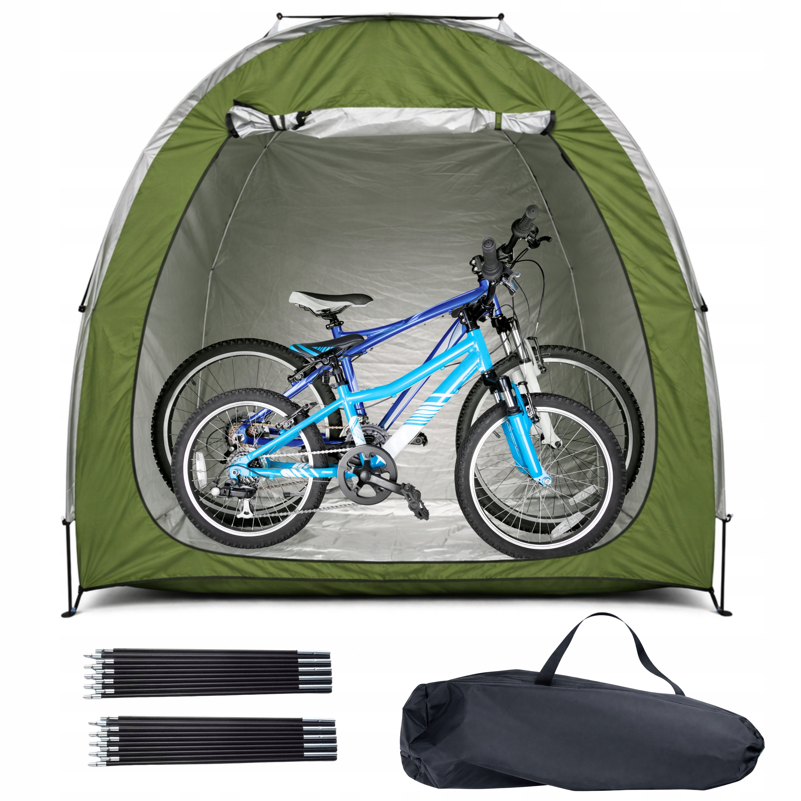 Pokrowiec Na Rower Namiot Rowerowy Cross-border Wodoodporny Etui Zieleń