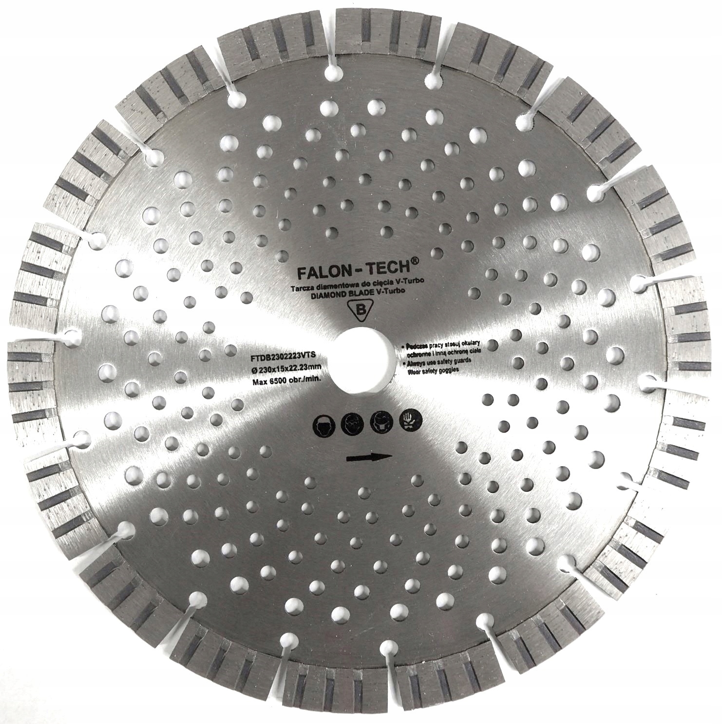 

Tarcza Diamentowa V-turbo Betonu Kostki 230 15 MM
