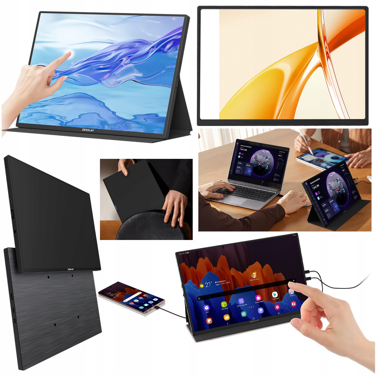 Zeuslap Z10T 10,5" Full HD IPS 60Hz 3ms Przenośny Dotykowy