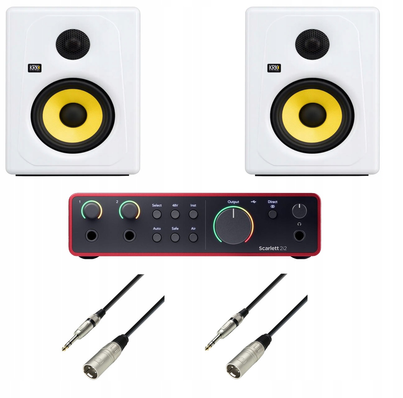 Sada pro nahrávání Rozhraní Focusrite Scarlett 2i2 Krk Kreate 5 White