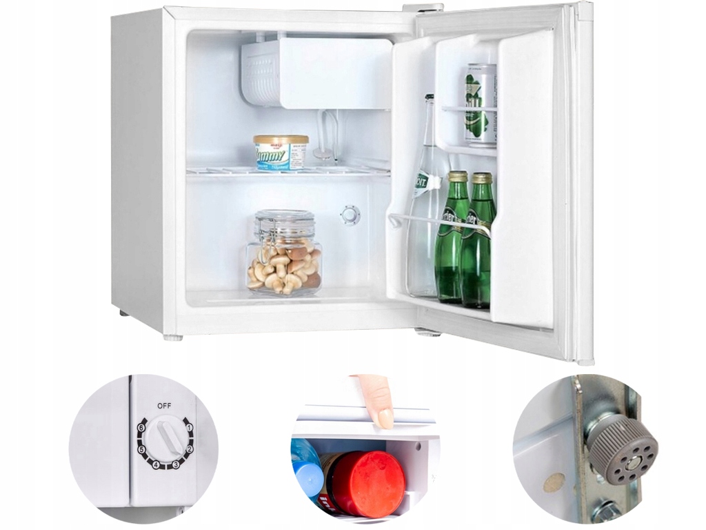 Mała Lodówka Chłodziarka Hotelowa Do Biura 41L Minibar 50CM