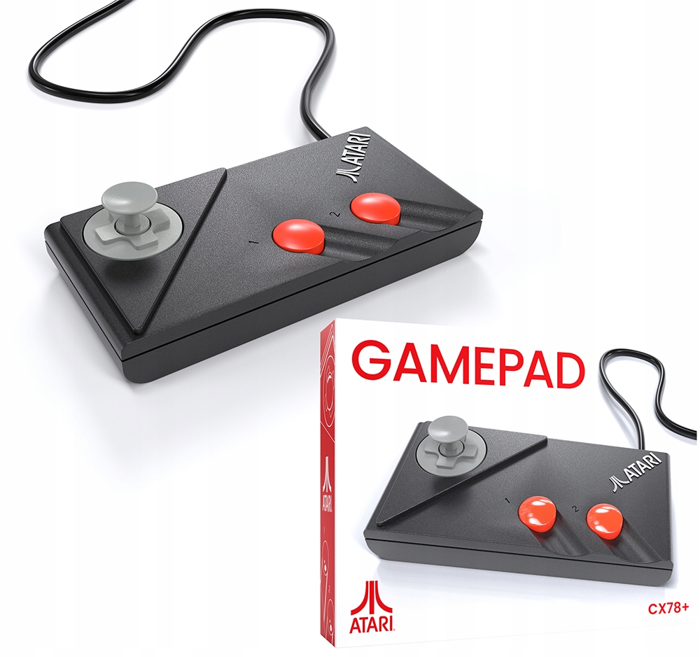 Kontroler Pad Atari CX78+ Kabelový Atari 2600/2600+/7800 Replika Originál
