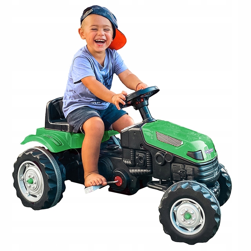 

Traktor na Pedały Farmer Ciągnik Ciche Koła Zielon