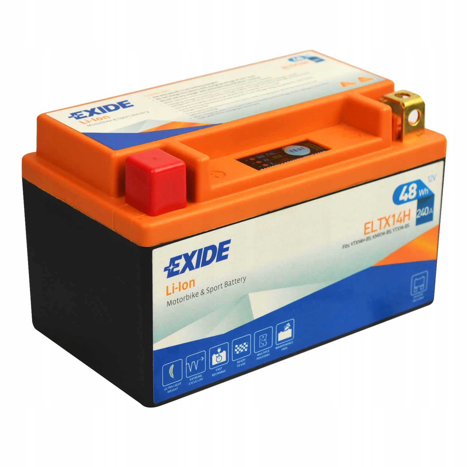 ELTX14HEXIDE - EXIDE LI-ION ELTX14H 12V 240A 48WH L+