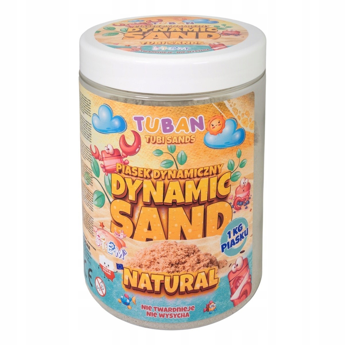 PIASEK DYNAMICZNY 1 kg NATURALNY TU3557 TUBAN