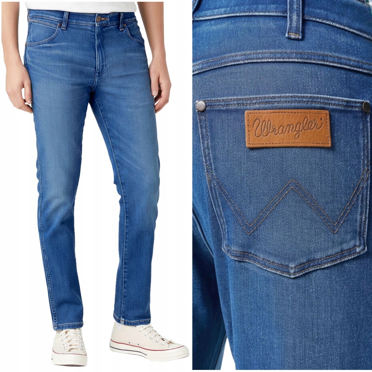 Wrangler Larston Rustic Free To Stretch přiléhavé džínové kalhoty W36 L30