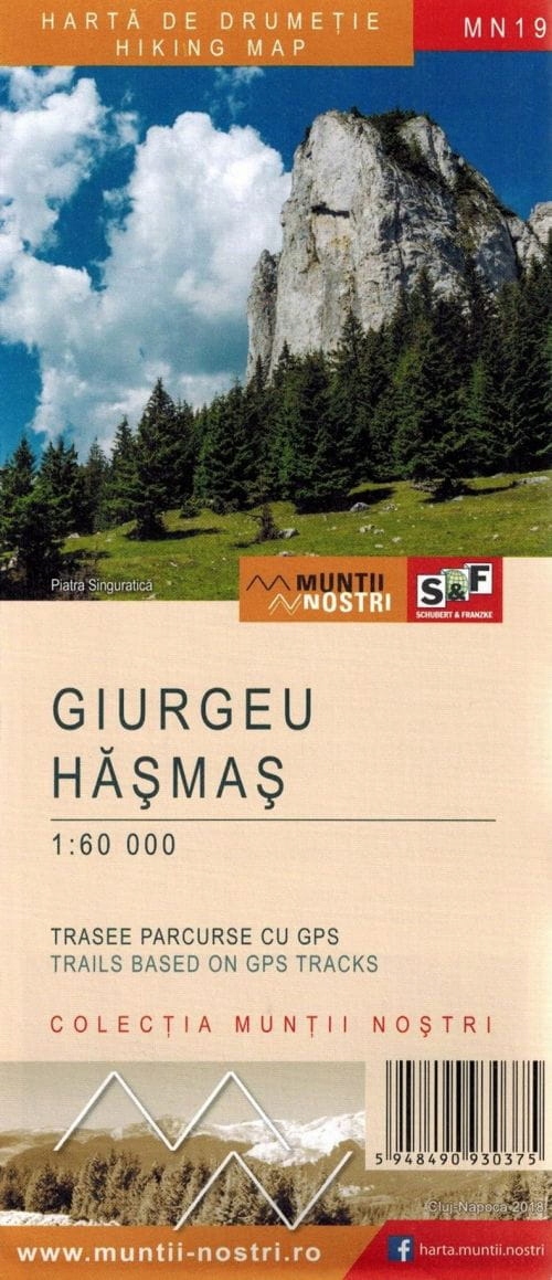 Giurgeu Hasmas Mapa Turystyczna MN19 Schubert Franzke