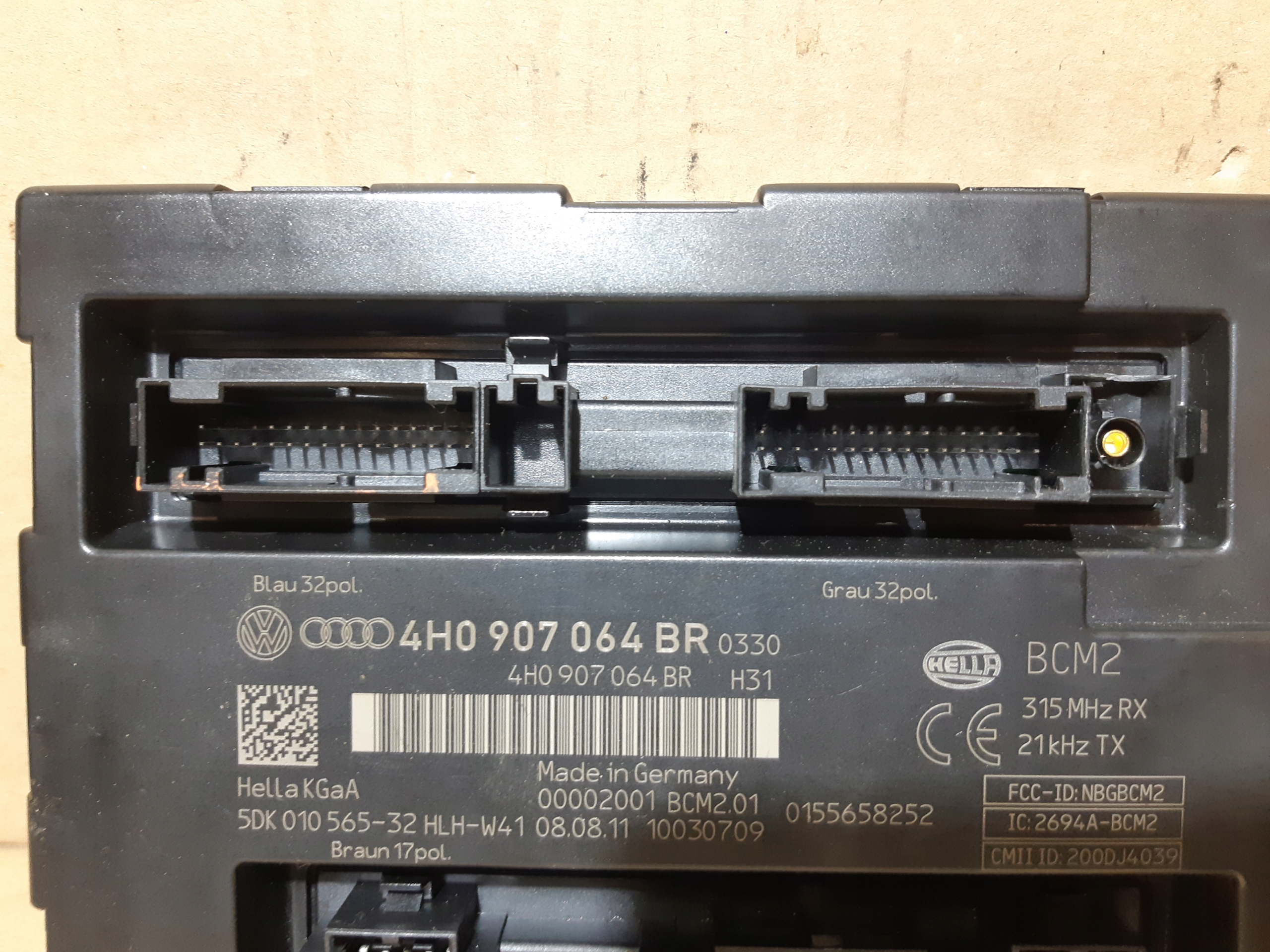 AUDI A6 A7 C7 module control unit KOMFORTU 4H0907064BR