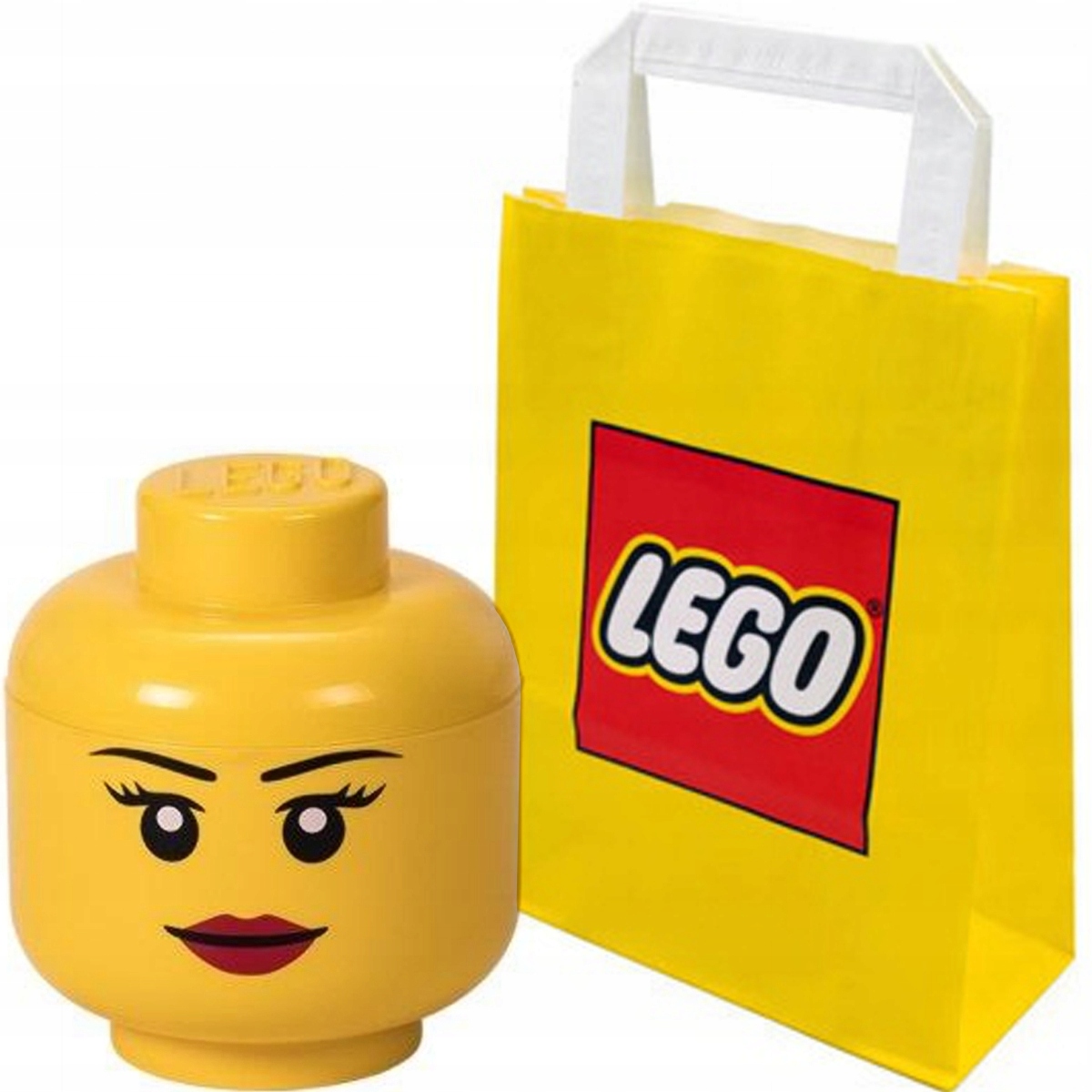 Lego Pojemnik Mini Głowa Dziewczynka Girl 11,5 CM 0,36 L Torba