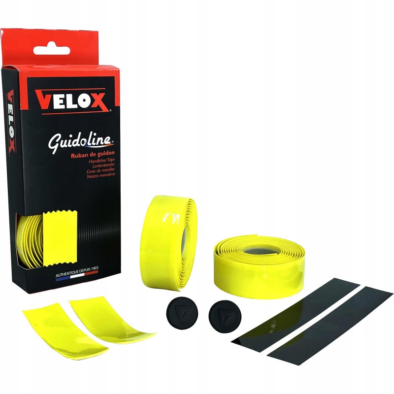 Owijka na Kierownicę Velox Gloss Classic 2,5mm Żółta Poliuretanowa 89g