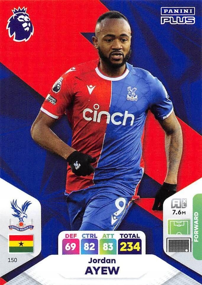 2024 Panini Premier League Plus 150 Jordan Ayew Base Card za