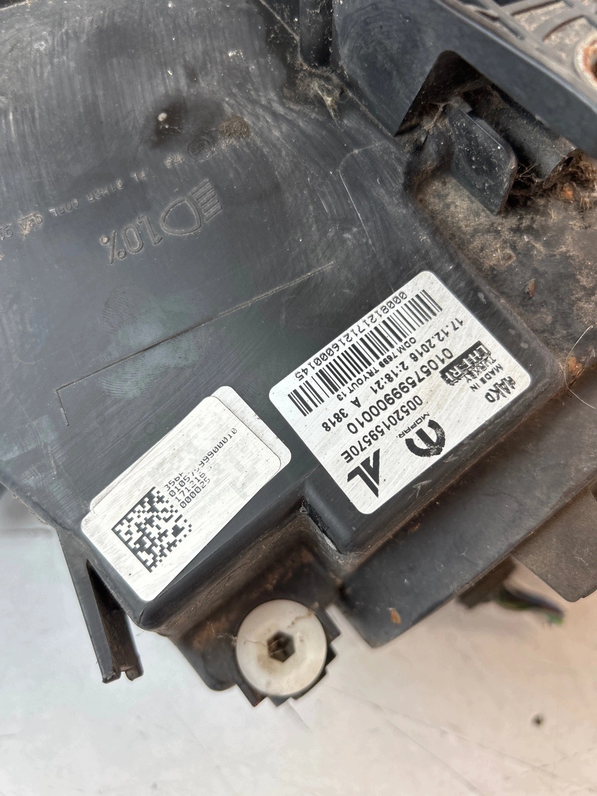 light front front right Fiat Tipo II Led UK right hand drive