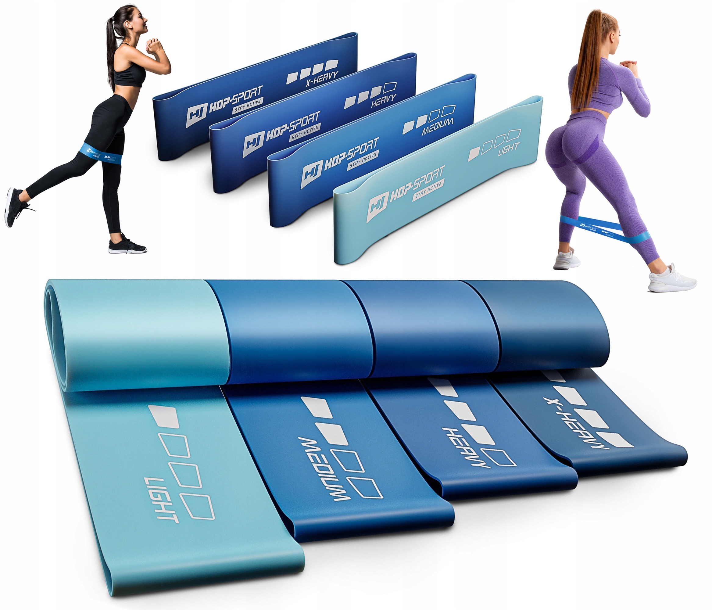 

Taśmy oporowe gumy fitness do ćwiczeń hip bands