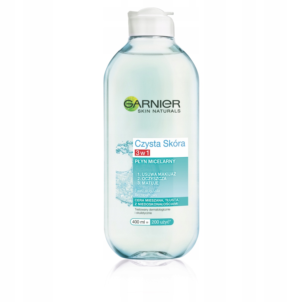 

Garnier Czysta Skóra Płyn Micelarny 3W1 400 ML