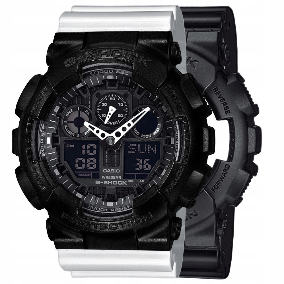 Sada Hodinek G-shock GA-100-1A1ER Černá Bílá