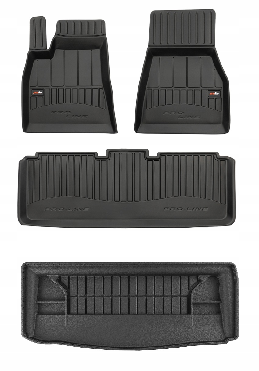 Set 3D gumové rohože Tesla Model S od 2012- d