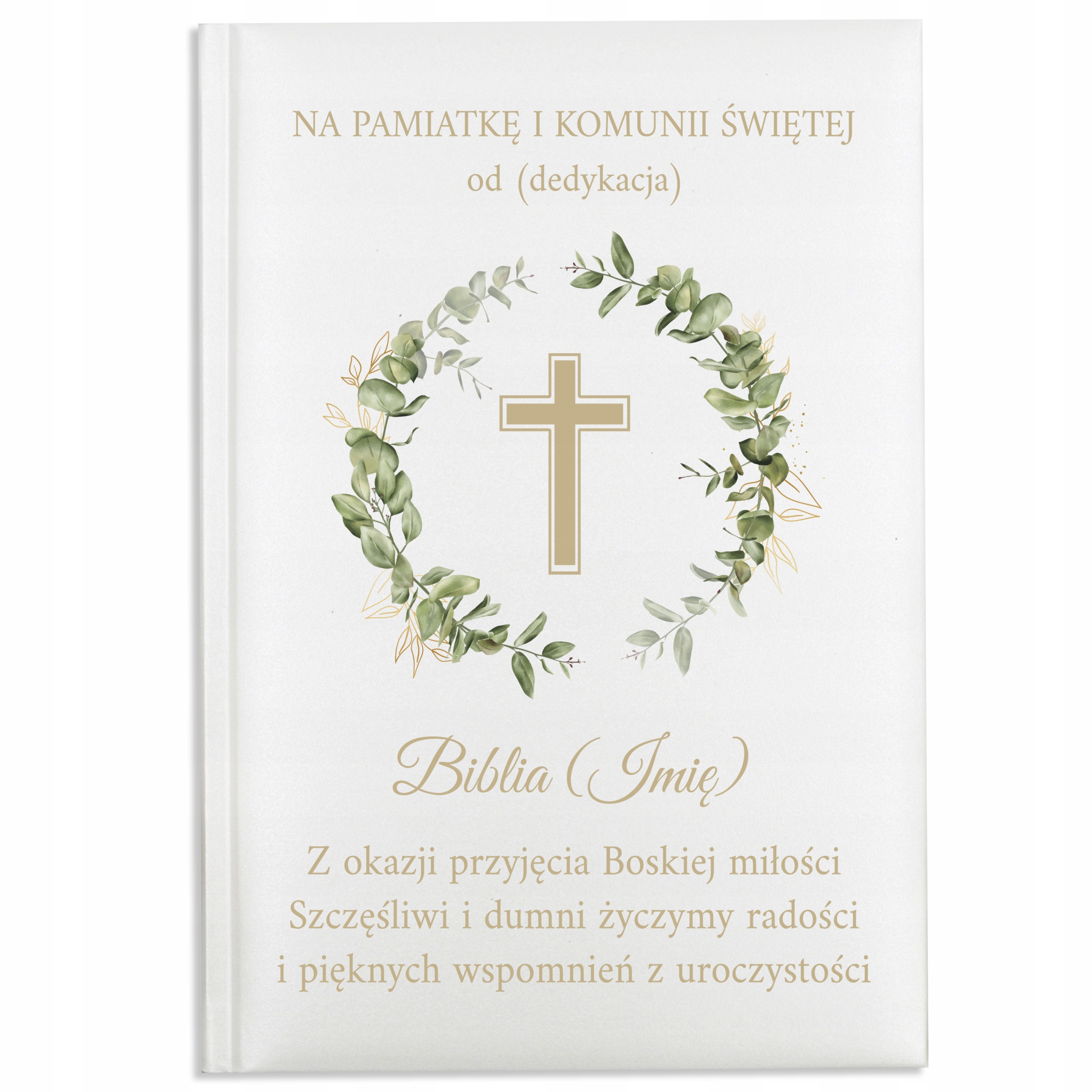 

Biblia Pamiątka I Komunii Świętej Dedykacja
