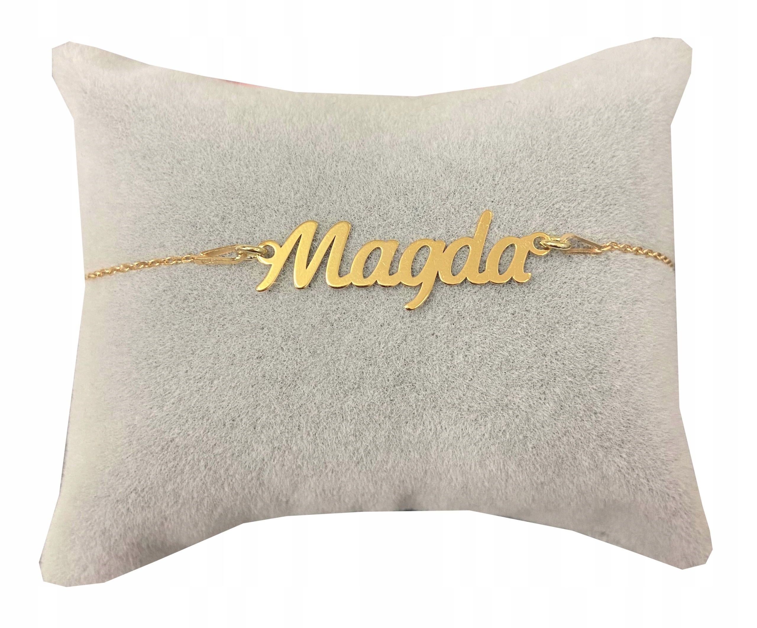 Zlatý náramek se Jménem Magda Stříbro 925