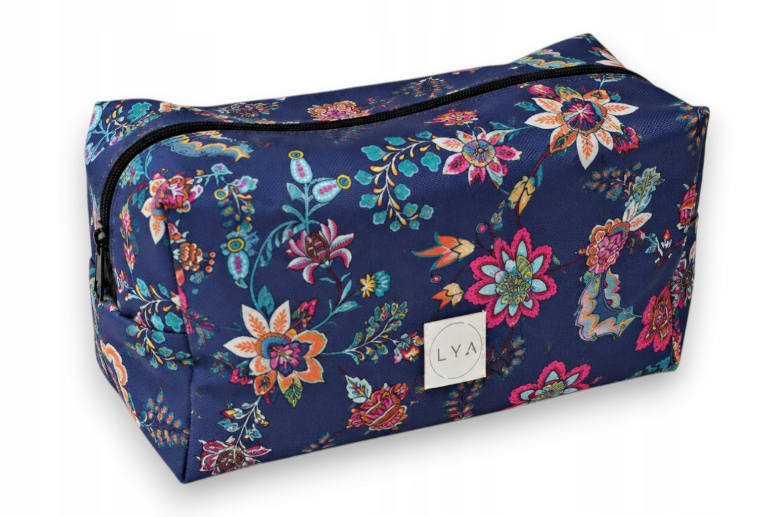 Kosmetyczka kuferek wodoodporny organizer podróżny etui kwiaty orientalne