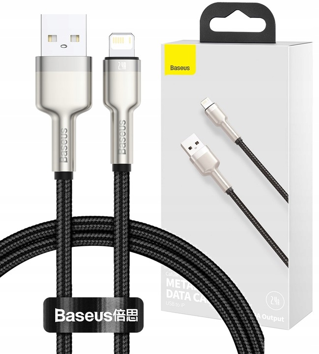 

Kabel Przewód Usb Do Lightning Baseus 2.4A 0,25M