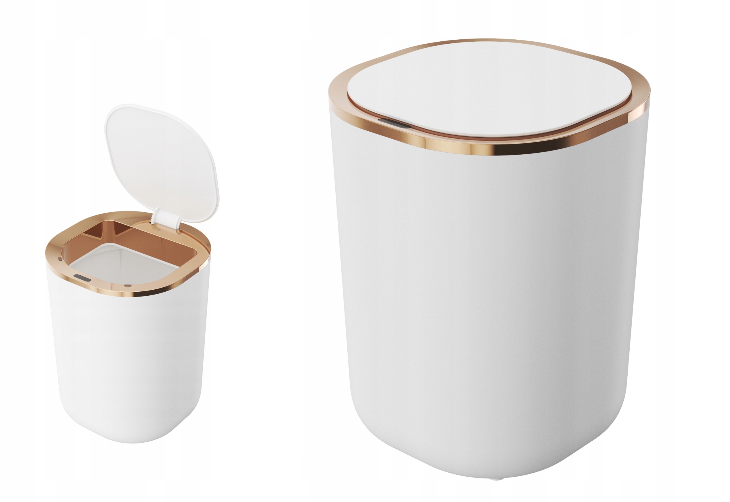 Odpadkový Koš Bílý Koupelnový Do Toalety Bezdotykový 12L Odpadkový Koš