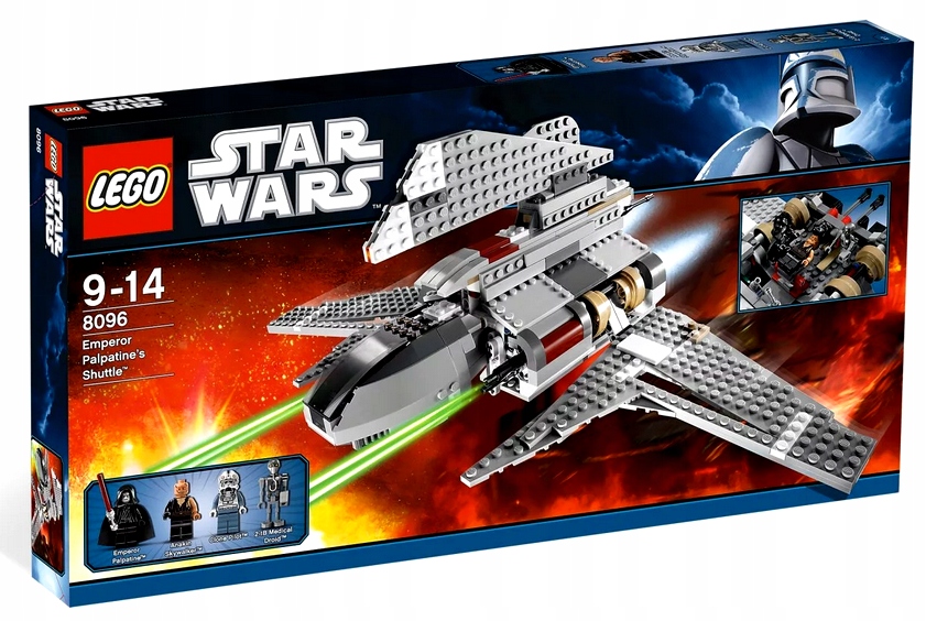 Klocki Lego Star Wars Zestaw Statek Palpatine'a 8096