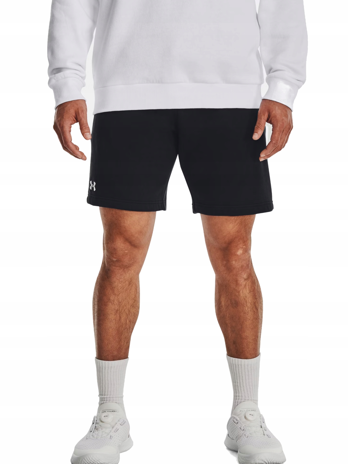Kraťasy tepláková Under Armour 1379779-001 sportovní černá bavlněná S