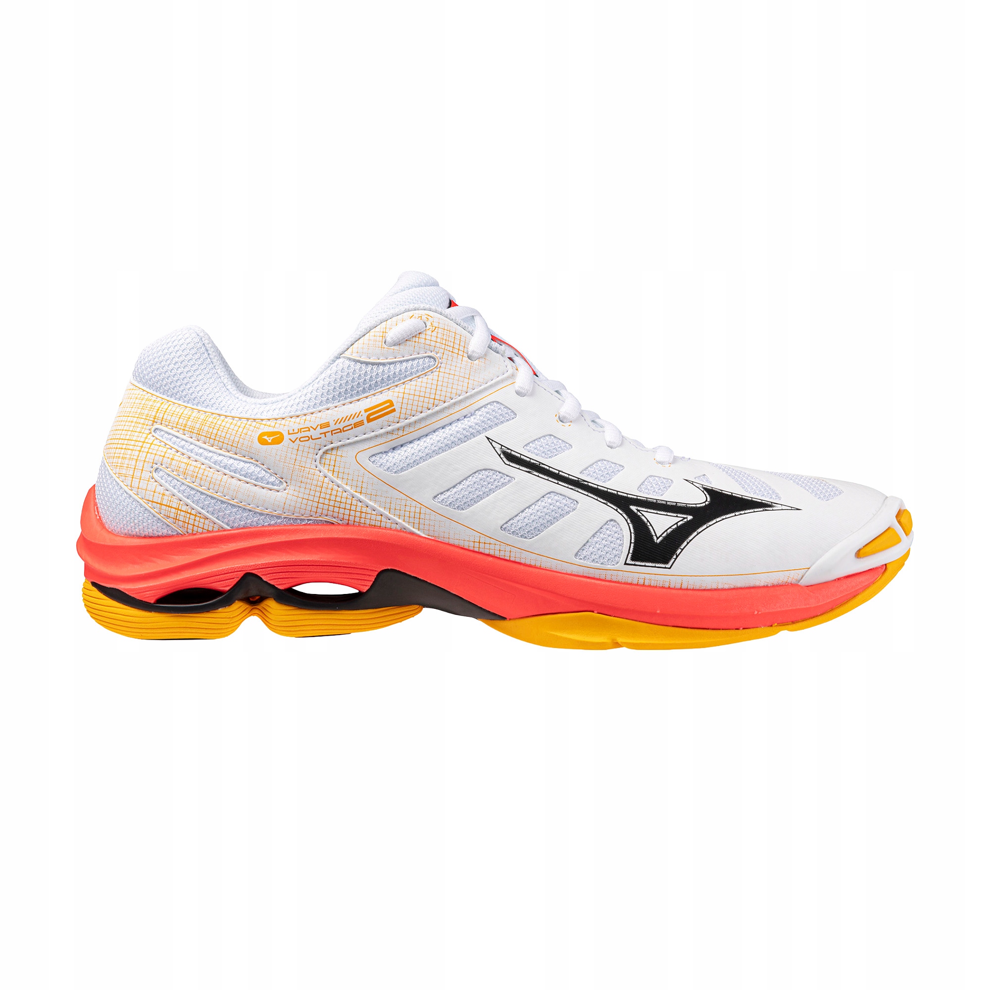 Volejbalové boty Mizuno Wave Voltage 2 white/fiery coral 2/citrus