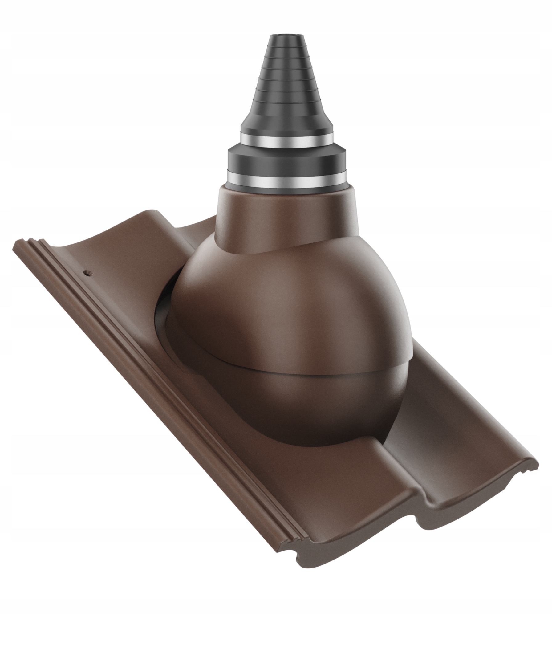 Anténní průchod pro vzduchotěsné střechy Creaton Goteborg Hnědý