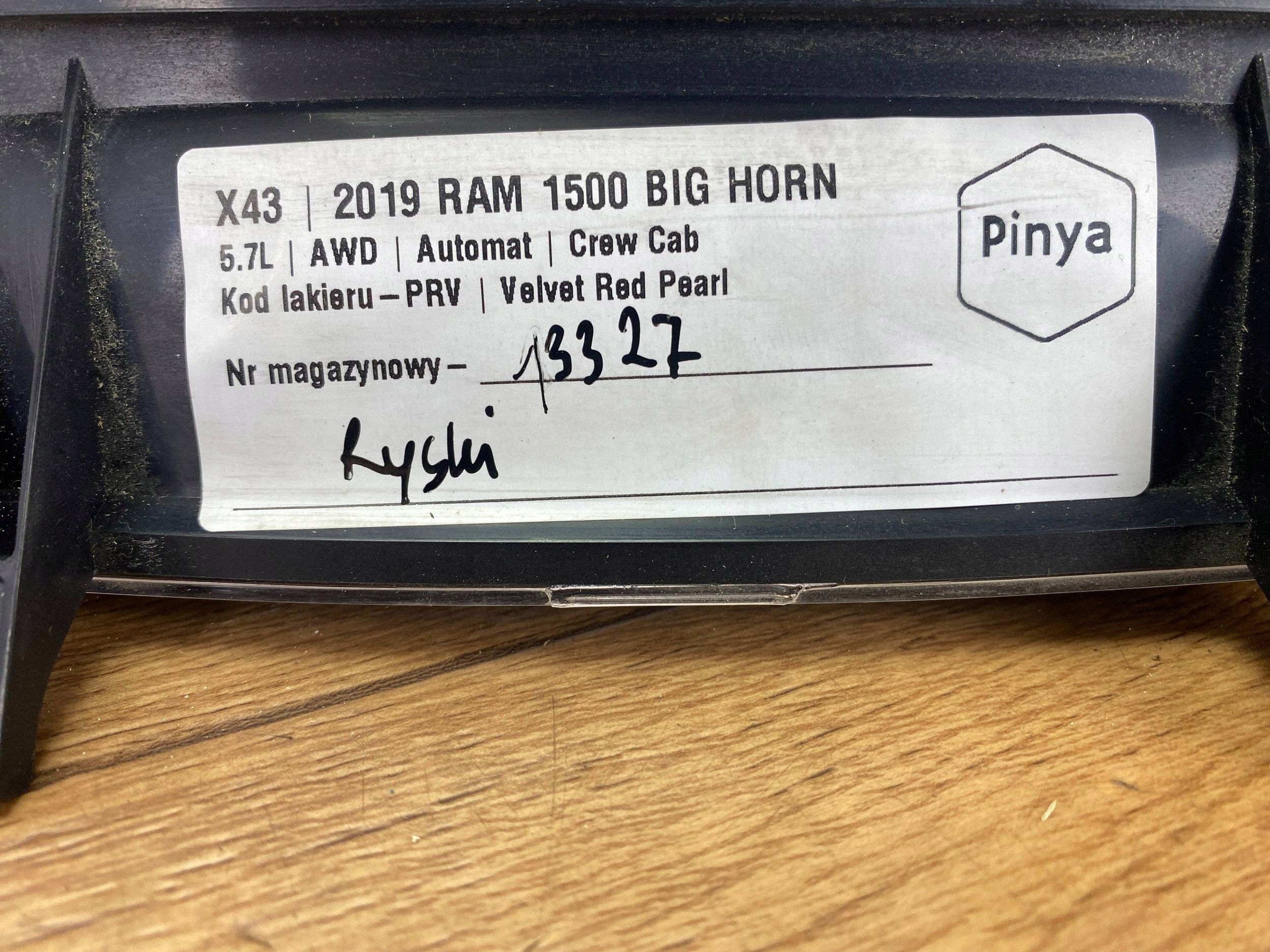 dials Dodge Ram 1500 DT 2019+