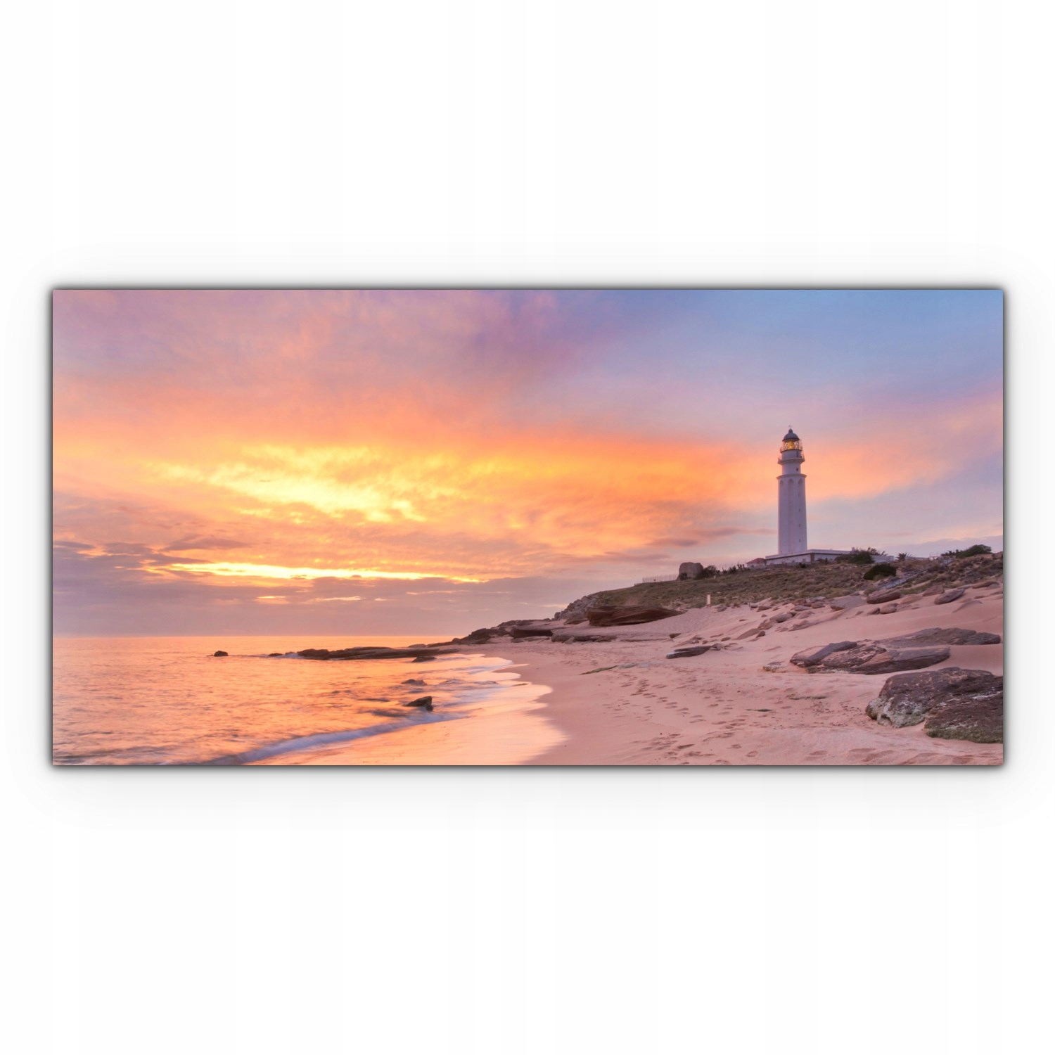 

Fotoobraz na płótnie 120x60 Latarnia Morska Plaża