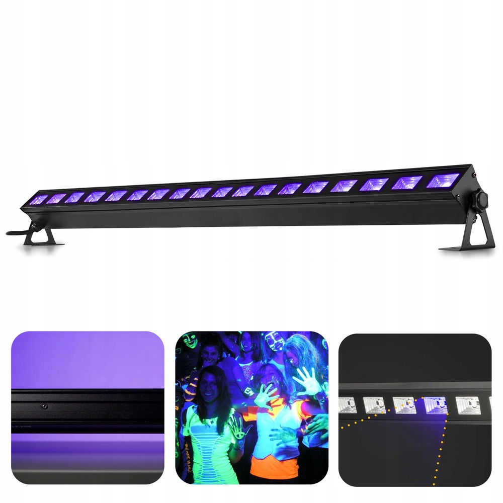 Belka listwa UV ULTRAFIOLET BeamZ 91 CM LED 18X 3W