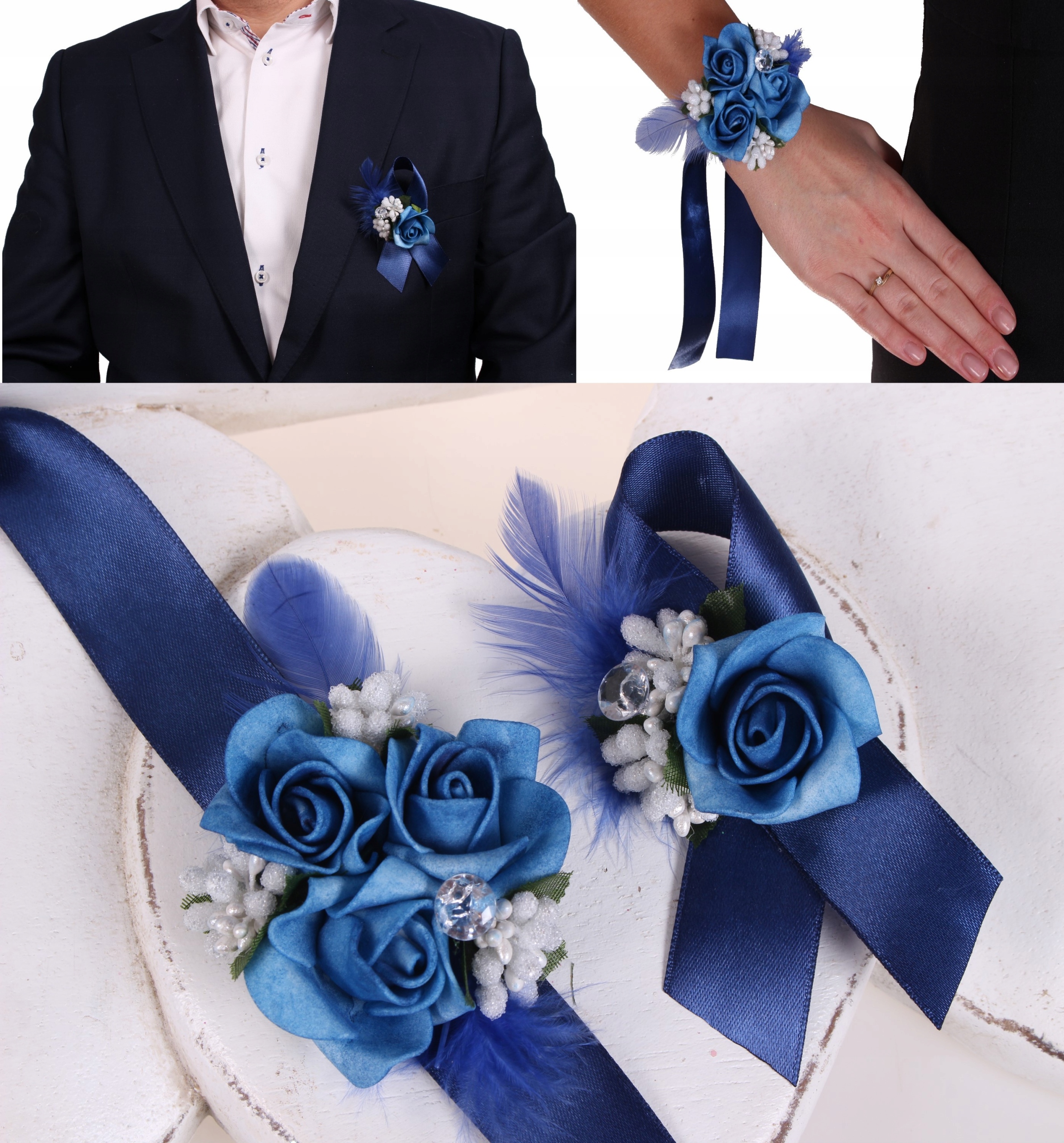 KOTYLION PRZYPINKA bukiecik rękę studniówka ślub Rodzaj kotylion