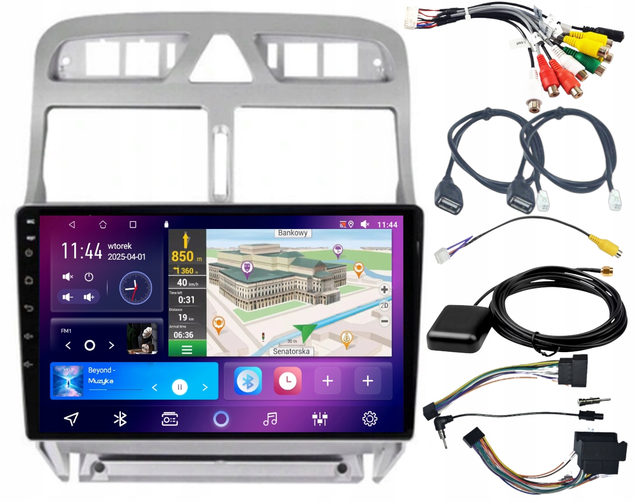 Autorádio Carplay Peugeot 307 2001-2008 Wifi Android 4GB 64GB