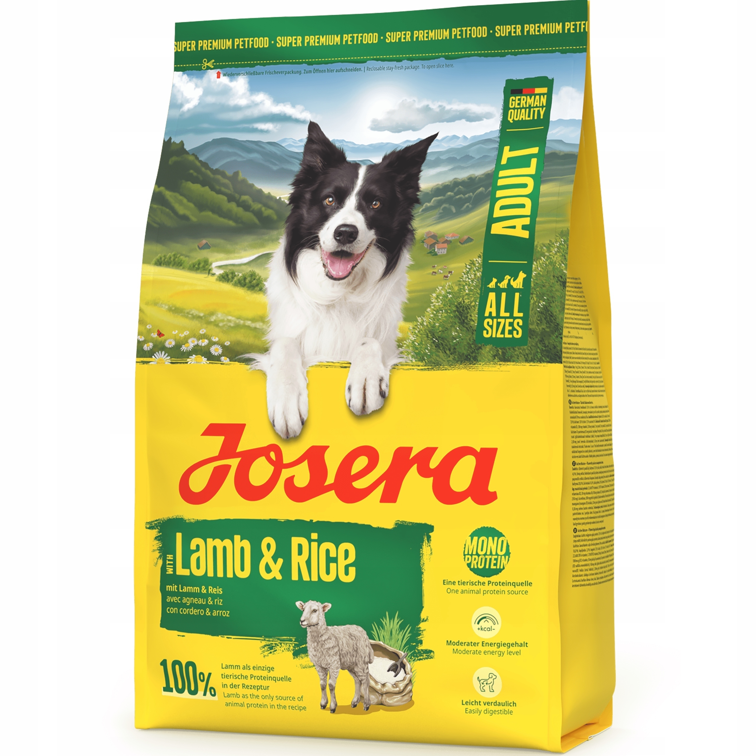 Levně Josera Adult Lamb&Rice 3 kg Monoproteinové Krmivo pro psy s jehněčím masem